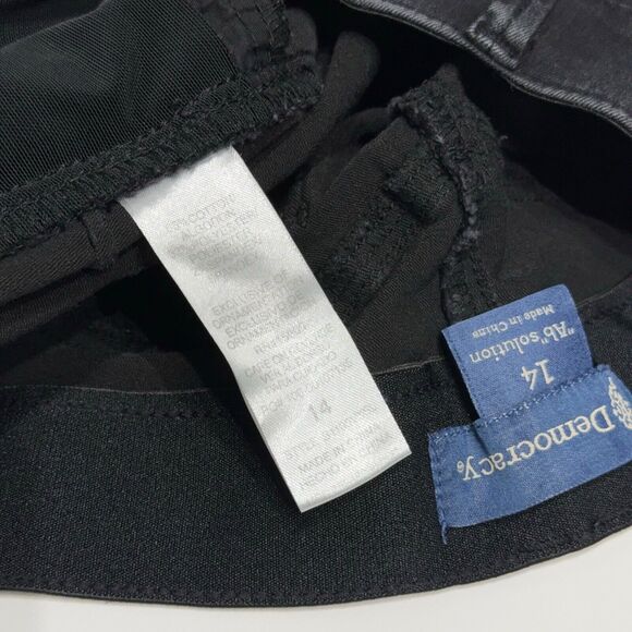 Democracy Ab Solution Black Skinny Stretch Ankle Jeans Women’s Size 14 (J2) - Picture 8 of 12